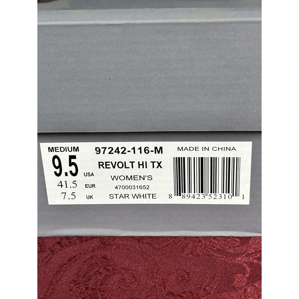 Palladium Revolt Hi TX Star White Platform Chunky High Top Boots Women's 9.5 NEW